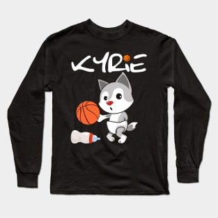 Kyrie The Baby Hoop Star Wolf (Style 3) Long Sleeve T-Shirt